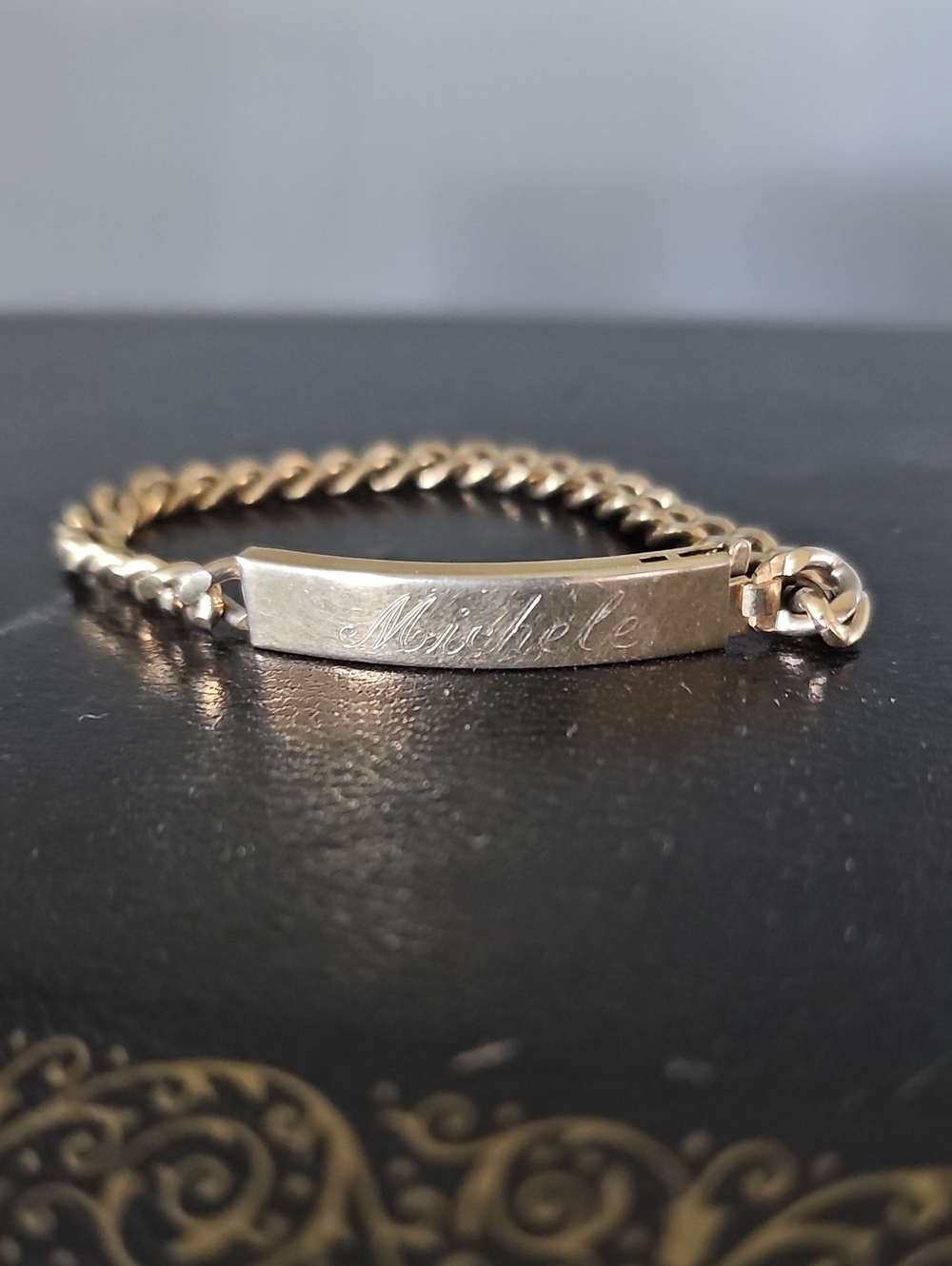 Vintage Goldtone name bracelet
